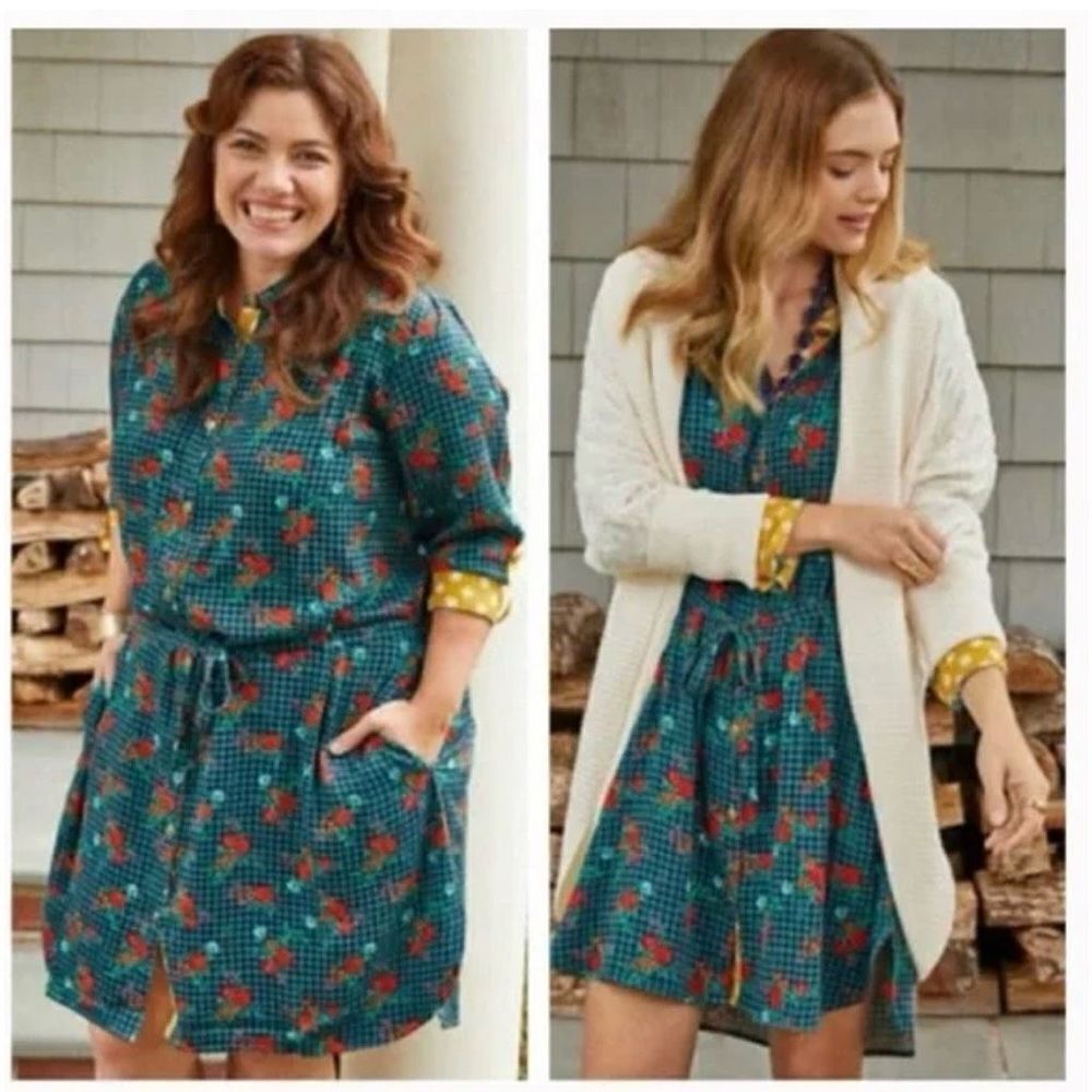 Matilda Jane Fa La La Button Up Floral Dress M